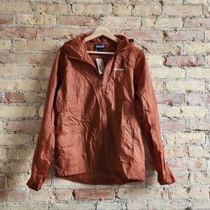 NWT Patagonia Men's Houdini Jacket Lightweight Size Small Copper Ore Orange